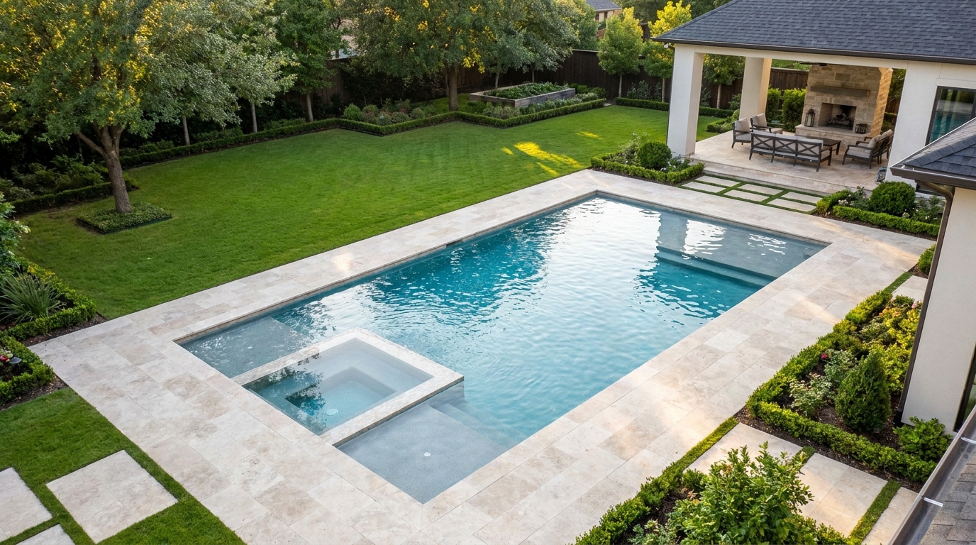 Backyard pool shapes and designs