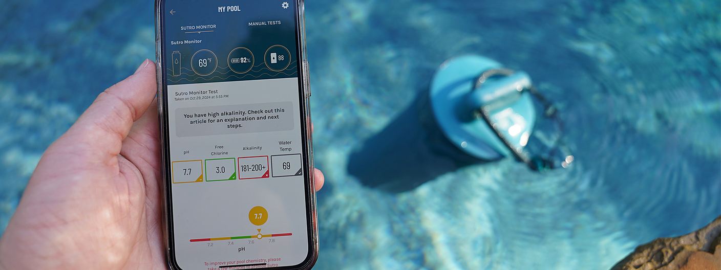 Sutro Pool Water Monitoring System Review — tested poolside