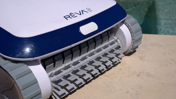 Close-up of the Aquabot REVA scrubbing brush