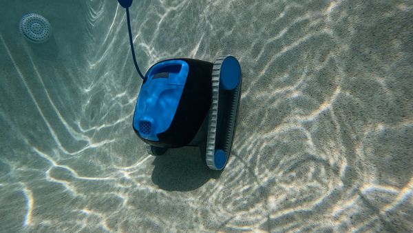 Dolphin Nautilus CC cleaning a pool wall