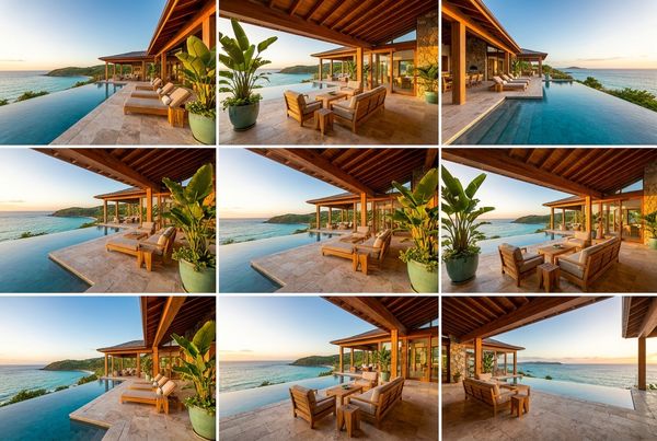 Resort-style backyard makeover with pergola, kitchen and pool