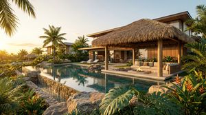 Tropical Backyard Ideas: Resort Pool & Lush Landscaping